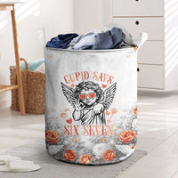 Funny Valentines Day Laundry Basket Cupid Says 67