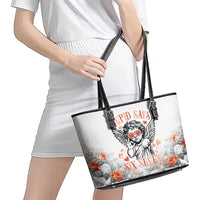 Funny Valentines Day Leather Tote Bag Cupid Says 67