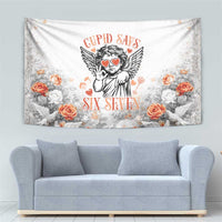 Funny Valentines Day Tapestry Cupid Says 67