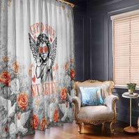 Funny Valentines Day Window Curtain Cupid Says 67