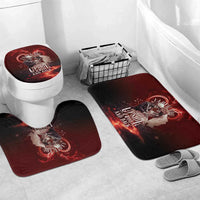 Skull Valentines Day Bathroom Set I Love You To The Upside Down And Back