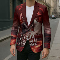 Skull Valentines Day Blazer I Love You To The Upside Down And Back