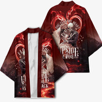 Skull Valentines Day Kimono I Love You To The Upside Down And Back