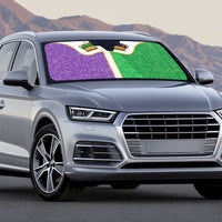 Mardi Gras Crown Auto Sun Shade Western Yoke Glitter Style