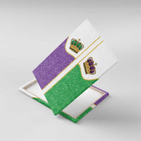 Mardi Gras Crown Canvas Wall Art Western Yoke Glitter Style