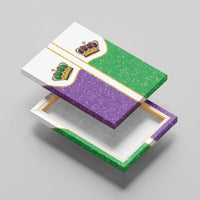 Mardi Gras Crown Canvas Wall Art Western Yoke Glitter Style
