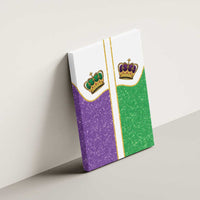 Mardi Gras Crown Canvas Wall Art Western Yoke Glitter Style