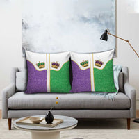 Mardi Gras Crown Pillow Cover Western Yoke Glitter Style