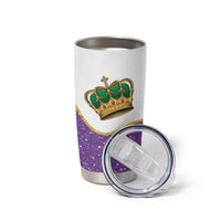 Mardi Gras Crown Tumbler Cup Western Yoke Glitter Style