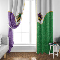 Mardi Gras Crown Window Curtain Western Yoke Glitter Style