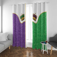 Mardi Gras Crown Window Curtain Western Yoke Glitter Style