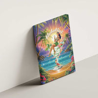 Aloha Hawaii Canvas Wall Art Hula Martini Tropical Vibes - Wonder Print Shop