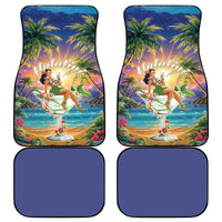 Aloha Hawaii Car Mats Hula Martini Tropical Vibes - Wonder Print Shop
