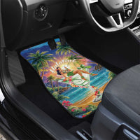 Aloha Hawaii Car Mats Hula Martini Tropical Vibes - Wonder Print Shop