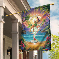 Aloha Hawaii Garden Flag Hula Martini Tropical Vibes - Wonder Print Shop