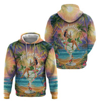Aloha Hawaii Hoodie Hula Martini Tropical Vibes - Wonder Print Shop