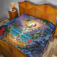 Aloha Hawaii Quilt Hula Martini Tropical Vibes - Wonder Print Shop