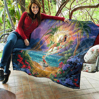 Aloha Hawaii Quilt Hula Martini Tropical Vibes - Wonder Print Shop