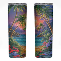 Aloha Hawaii Skinny Tumbler Hula Martini Tropical Vibes - Wonder Print Shop