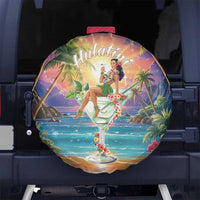 Aloha Hawaii Spare Tire Cover Hula Martini Tropical Vibes - Wonder Print Shop