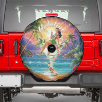 Aloha Hawaii Spare Tire Cover Hula Martini Tropical Vibes - Wonder Print Shop