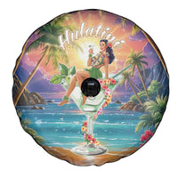 Aloha Hawaii Spare Tire Cover Hula Martini Tropical Vibes - Wonder Print Shop