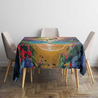 Aloha Hawaii Tablecloth Hula Martini Tropical Vibes - Wonder Print Shop