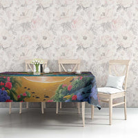 Aloha Hawaii Tablecloth Hula Martini Tropical Vibes - Wonder Print Shop