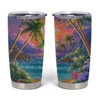 Aloha Hawaii Tumbler Cup Hula Martini Tropical Vibes - Wonder Print Shop