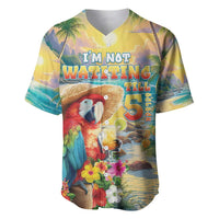 Hawaii Parrot Baseball Jersey Im Not Waiting Till 5 Oclock - Wonder Print Shop