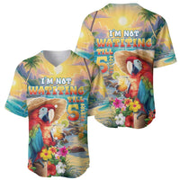 Hawaii Parrot Baseball Jersey Im Not Waiting Till 5 Oclock - Wonder Print Shop