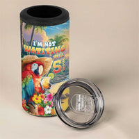 Hawaii Parrot 4 in 1 Can Cooler Tumbler Im Not Waiting Till 5 Oclock - Wonder Print Shop