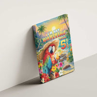 Hawaii Parrot Canvas Wall Art Im Not Waiting Till 5 Oclock - Wonder Print Shop