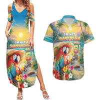 Hawaii Parrot Couples Matching Summer Maxi Dress and Hawaiian Shirt Im Not Waiting Till 5 Oclock - Wonder Print Shop