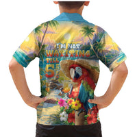 Hawaii Parrot Family Matching Mermaid Dress and Hawaiian Shirt Im Not Waiting Till 5 Oclock - Wonder Print Shop