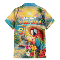 Hawaii Parrot Family Matching Mermaid Dress and Hawaiian Shirt Im Not Waiting Till 5 Oclock - Wonder Print Shop
