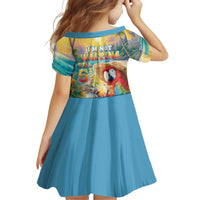 Hawaii Parrot Family Matching Off Shoulder Short Dress and Hawaiian Shirt Im Not Waiting Till 5 Oclock