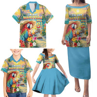 Hawaii Parrot Family Matching Puletasi and Hawaiian Shirt Im Not Waiting Till 5 Oclock - Wonder Print Shop