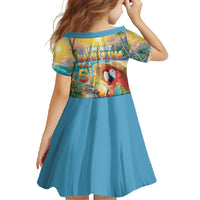 Hawaii Parrot Family Matching Short Sleeve Bodycon Dress and Hawaiian Shirt Im Not Waiting Till 5 Oclock