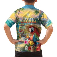Hawaii Parrot Family Matching Summer Maxi Dress and Hawaiian Shirt Im Not Waiting Till 5 Oclock