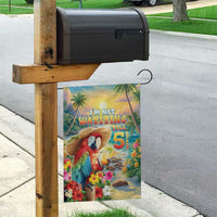 Hawaii Parrot Garden Flag Im Not Waiting Till 5 Oclock - Wonder Print Shop