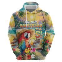 Hawaii Parrot Hoodie Im Not Waiting Till 5 Oclock - Wonder Print Shop