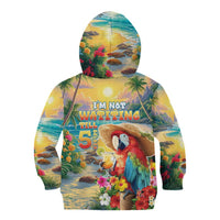 Hawaii Parrot Kid Hoodie Im Not Waiting Till 5 Oclock - Wonder Print Shop