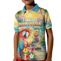 Hawaii Parrot Kid Polo Shirt Im Not Waiting Till 5 Oclock - Wonder Print Shop