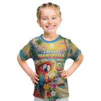 Hawaii Parrot Kid T Shirt Im Not Waiting Till 5 Oclock - Wonder Print Shop