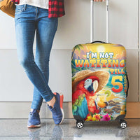 Hawaii Parrot Luggage Cover Im Not Waiting Till 5 Oclock - Wonder Print Shop