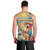 Hawaii Parrot Men Tank Top Im Not Waiting Till 5 Oclock - Wonder Print Shop