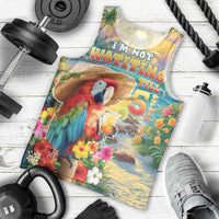 Hawaii Parrot Men Tank Top Im Not Waiting Till 5 Oclock - Wonder Print Shop