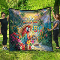 Hawaii Parrot Quilt Im Not Waiting Till 5 Oclock - Wonder Print Shop