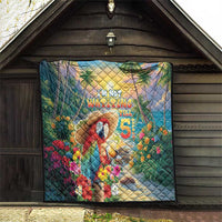 Hawaii Parrot Quilt Im Not Waiting Till 5 Oclock - Wonder Print Shop